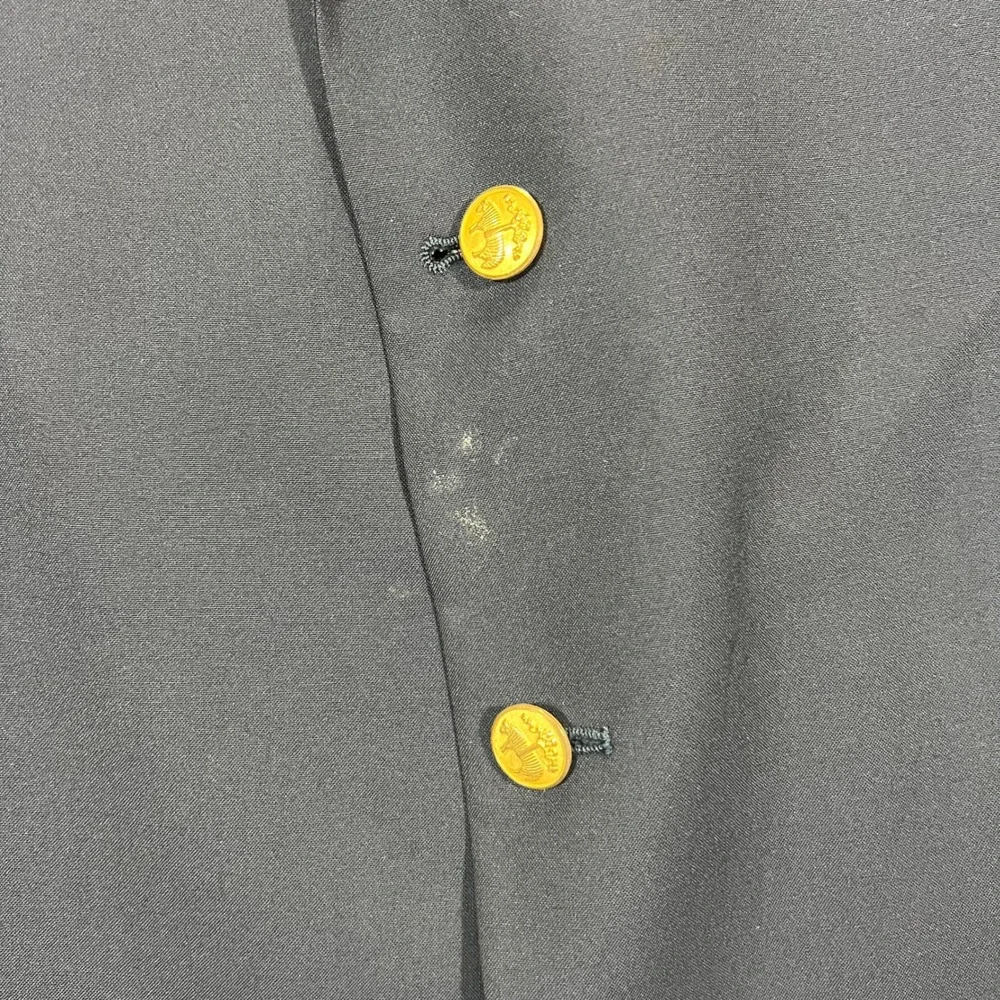 Brooks Brothers 1818 Madison Blazer Men 44R Navy Loro Piana Wool Brass Button
